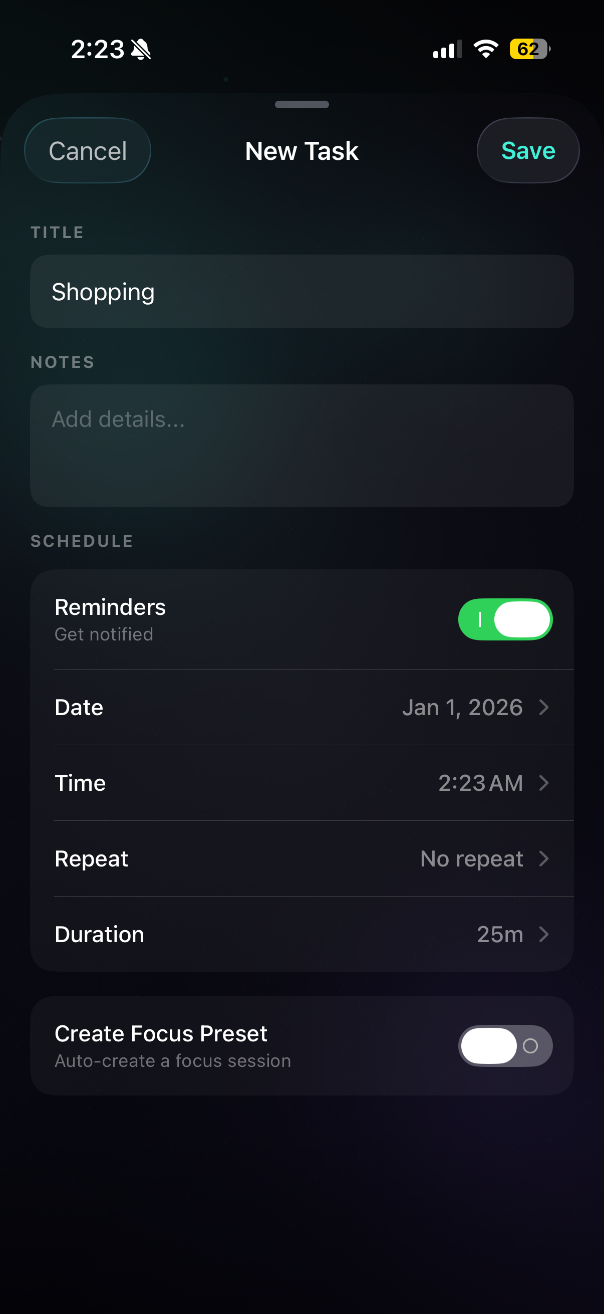 FocusFlow screen 2